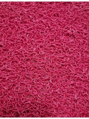 Vera Concept Store Karmat Kıvırcık Paspas, Karmaşık Paspas, Pvc Paspas, 100CM.*100CM. KIRMIZI-100 x 100