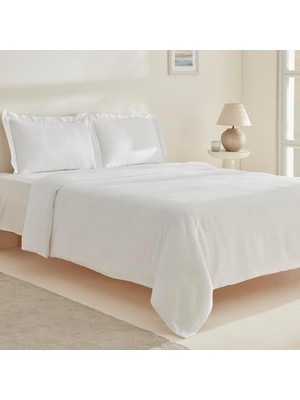 Vera Concept Store Home FELVES%100 Pamuk King Size Nevresim Takımı Beyaz