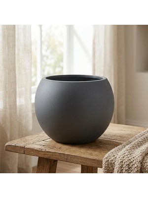 Vera Concept Store Küre Saksı Orta Boy Dekoratif Salon ve Bahçe Saksısı 20 cm Içliksiz