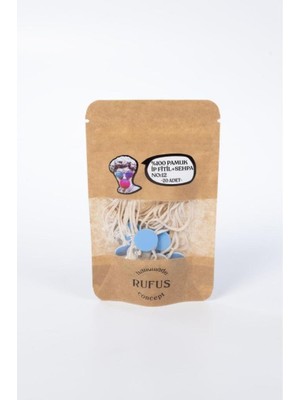 Vera Concept Store Pamuk Ip Fitil No:12 + Yapışkanlı Sehpa (15CM Boy) 20 Adet