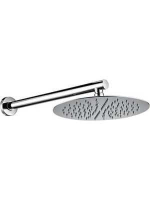 Vera Concept Store Ankastre Duş Başlığı Borulu Oval Slim Metal Ø25 cm