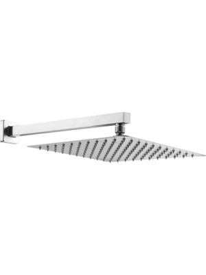 Vera Concept Store Ankastre Duş Başlığı Borulu Kare Slim Metal 30X30 cm
