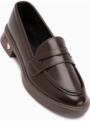 Limoya Ervina Kahve Kadın Loafer Günlük Ayakkabı
