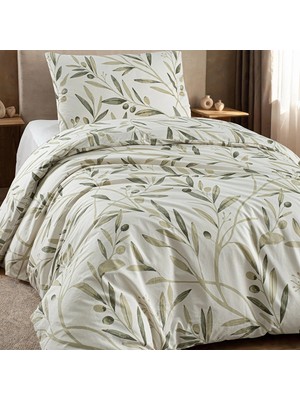 Stilera Olive Nevresim Seti Yeşil 160X220 Tek Kişilik