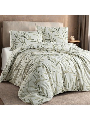 Stilera Olive Nevresim Seti Yeşil 200X220 Çift Kişilik