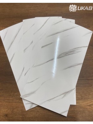 Ukab Dekor 6013 Kendinden Yapışkanlı Seramik Desenli Köpük Pvc Duvar Paneli (30X60 cm - 4 Adet