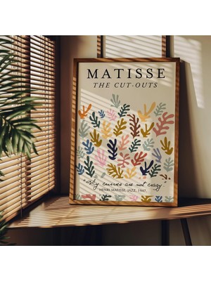 Matisse Çerçevesiz Poster, Modern Dekoratif Çerçevesiz Poster, Tablo, Matisse-14, 50 x 70
