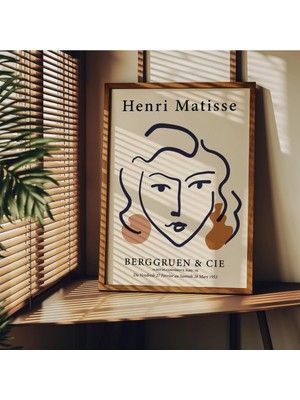 Matisse Çerçevesiz Poster, Modern Dekoratif Çerçevesiz Poster, Tablo, Matisse-6, 50 x 70