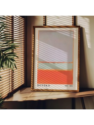 Rothko Çerçevesiz Poster, Modern Dekoratif Çerçevesiz Poster, Tablo, Rothko-5, 21 x 30