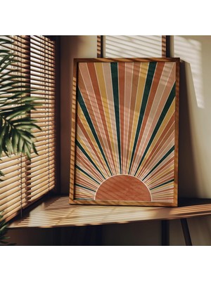 Boho Style Çerçevesiz Poster, Modern Dekoratif Çerçevesiz Poster, Tablo, Bohostyle, 40 x 50