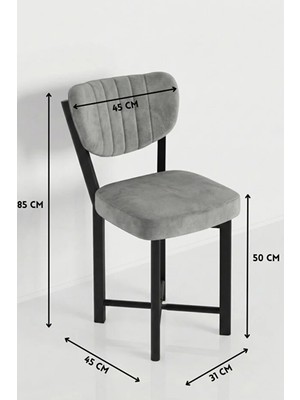 Burada Bulabilirsin Sandalye 4 Adet Baby Face Kumaş Metal Ayak Modern Mutfak Sandalyesi Cafe Balkon Ofis Elma