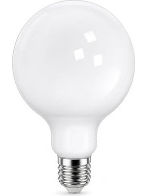 G125 Büyük Boy LED Ampul 12W (104W Eşdeğer) E27 Duy Dimmer Uyumlu 1600 Lümen 2700K Sarı Işık Dekoratif Soft Globe Ampul 178X125 mm