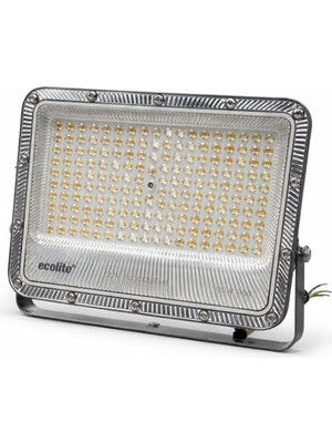 100W LED Projektör 8000 Lümen IP66 Su Geçirmez Dış Mekan Floodlight Bahçe Duvar Otopark Aydınlatma 220 Volt (Sarı Işık 3000K)