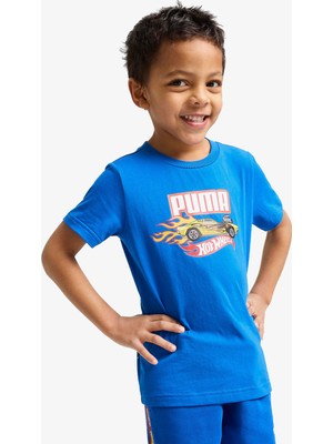 Puma x Hot Wheels Çocuk Mavi T-Shirt.58