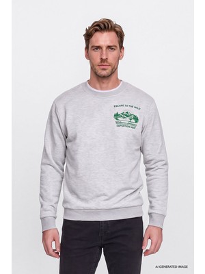 Altınyıldız Classics 3 Iplik Içi Sıcak Tutan Polarlı Standart Fit Bisiklet Yaka Pamuklu Sweatshirt