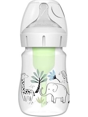 150 ml Pp Geniş Ağız Anti-Kolik Options+, Orman Fil Desenli, Tekli Paket