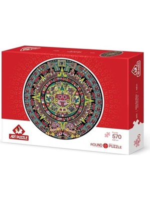 Aztek Güneş Taşı 570 Parça Yuvarlak Puzzle