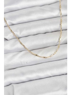 Bin1çeşit Şık Renk Pirinç Kolye 60 cm Kadın Aksesuar