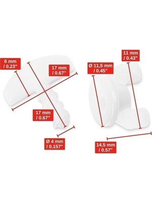 Prime (60 Adet) Perde Korniş Sonlaması Perde Stopu