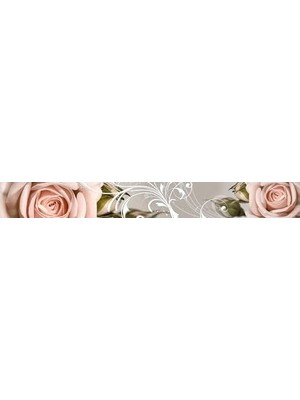 Prime Mutfak Tezgah Arası Folyo Kaplama Folyosu Gül Süsleme 60X100 cm