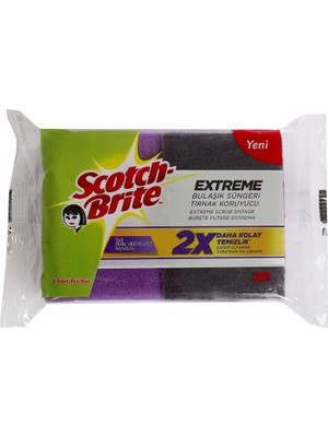Prime -Brite 1789760 Extreme Bulaşık Süngeri 2'li Tırnak Koruyuculu