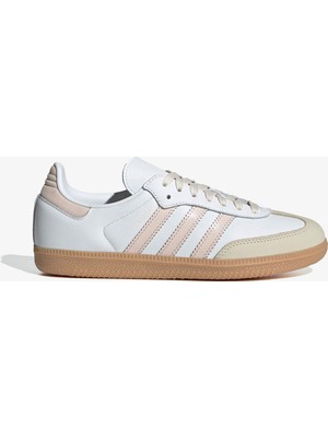 adidas Samba OG Kadın Beyaz/Açık Pembe Spor Ayakkabı.-