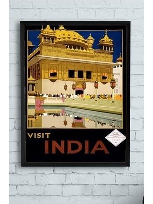 Prime (PSTER11243) Hindistan Manzara Çerçeveli Tablo (21X30CM)