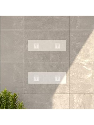 Prime 2'li Set Siyah Yapışkanlı Banyo Duş Rafı - 27X12 cm Matkapsız Montaj Şampuanlık ve Mutfak Baharatlık Organizeri