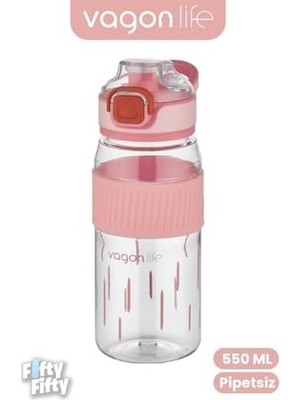 Prime 550 ml Rahat Içim (Pipetsiz) Taşıma Kulplu Çocuk Su Matarası -VGN3001ML550