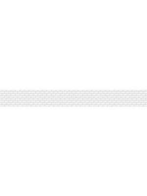 Prime Mutfak Tezgah Arası Folyo Kaplama Folyosu Beyaz Tuğla Desen Küçük 60X500 cm
