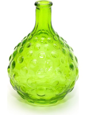 Prime Yeşil Bubble Cam Vazo (15 Cm)
