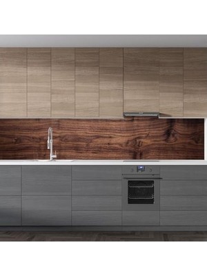 Prime Mutfak Tezgah Arası Folyo Kaplama Folyosu Ahşap Tahta Doku 60X400 cm