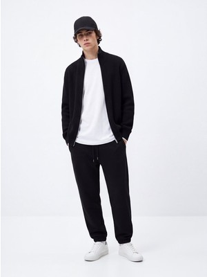 LTB Regular Fit Lastik Paça Siyah Eşofman