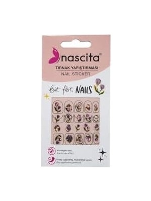 Prime Nascita Lale Desenli Tırnak Stickerı - 33