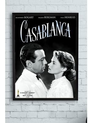 (PSTER10410) Casablanca Film Afişi Çerçeveli Tablo 5 (21X30CM)