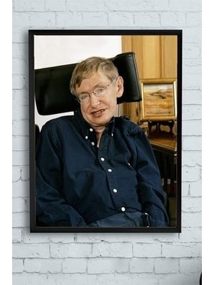 (PSTER13387) Stephen Hawking Bilimsel Çerçeveli Tablo 2 (30 x 40CM)