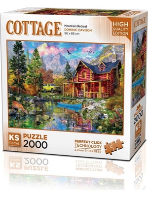 Prime 22513 Mountain Retreat 2000 Parça Puzzle -Ks