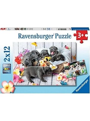 Prime , 2X12P Puzzle Yavru Köpekler, Çocuk Puzzle