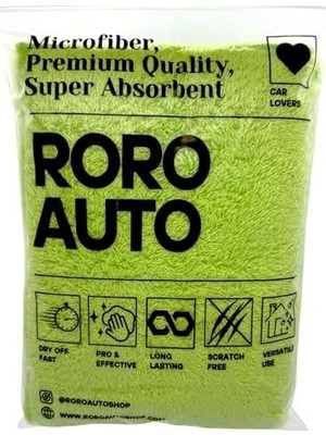 Prime Soft Araç Cila ve Kurulama Bezi – Yeşil | 50X70 cm – 440 Gsm