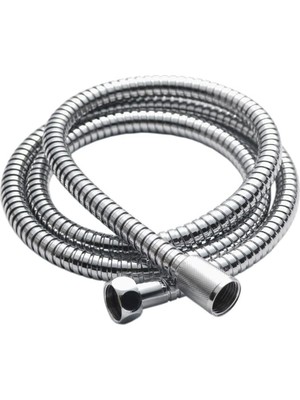 Prime 2 Metre Duş Hortumu - Kırılmaz, Bükülmez ve Sızdırmaz Esnek Spiral Banyo Hortumu - Pirinç Uçlu Standart 1/2" Evrensel Bağlantı, Paslanmaz Çelik