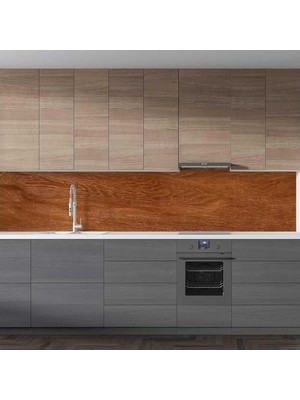 Prime Mutfak Tezgah Arası Folyo Kaplama Folyosu Doğal Ahşap 60X100 cm