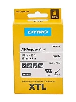 Prime Xtl, Çok Amaçlı (12 mm x 7 Mt), Beyaz/siyah - 1868751