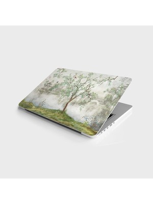 Prime Laptop Bilgisayar Notebook Pc Kaplama Etiketi Ağaç Kuşlar