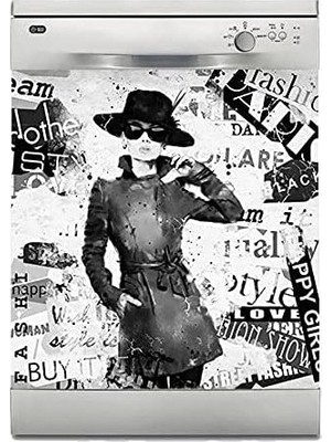 Prime Bulaşık Makinesi Kaplama Beyaz Eşya Kaplama Moda Grunge Kız