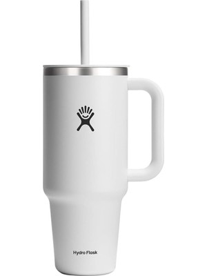 Prime Hydro Flask Beyaz Her Yerde Seyahat Tumbler 40OZ