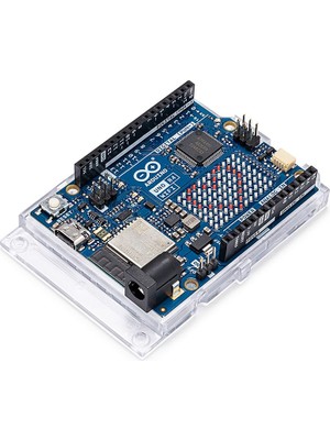 Odea Arduino Uno R4 Wifi [ABX00087] – Renesas RA4M1 + ESP32-S3, Wi-Fi, Bluetooth, Usb-C, Can, 12-Bit Dac, Op Amp, Qwiic Connector, Gelişmiş Iot ve Gömülü Projeler Için 12X8 LED Matrisi