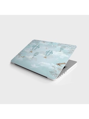 Prime Laptop Bilgisayar Notebook Pc Kaplama Etiketi 3D Balon Kuşlar