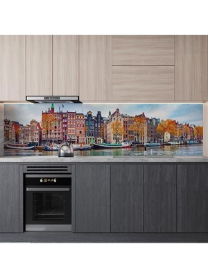 Prime Mutfak Tezgah Arası Folyo Kaplama Folyosu Amsterdam 60X100 cm