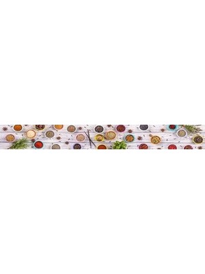 Prime Mutfak Tezgah Arası Folyo Kaplama Folyosu Baharat Otlar 60X200 cm