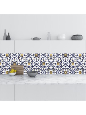 Prime Mutfak Tezgah Arası Folyo Kaplama Folyosu Italyan Çini Motif 60X200 cm